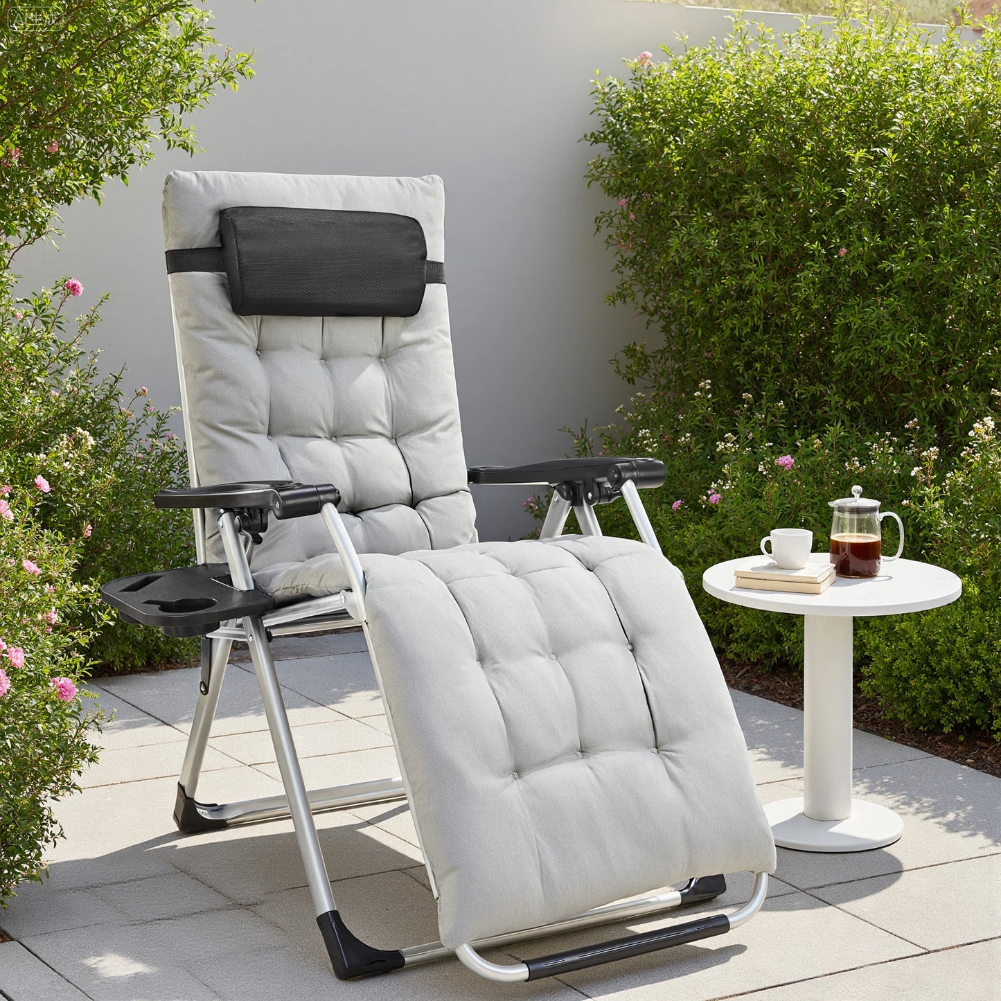 JHK Zero Gravity Portable Recliner For Outdoor Patio And Garden