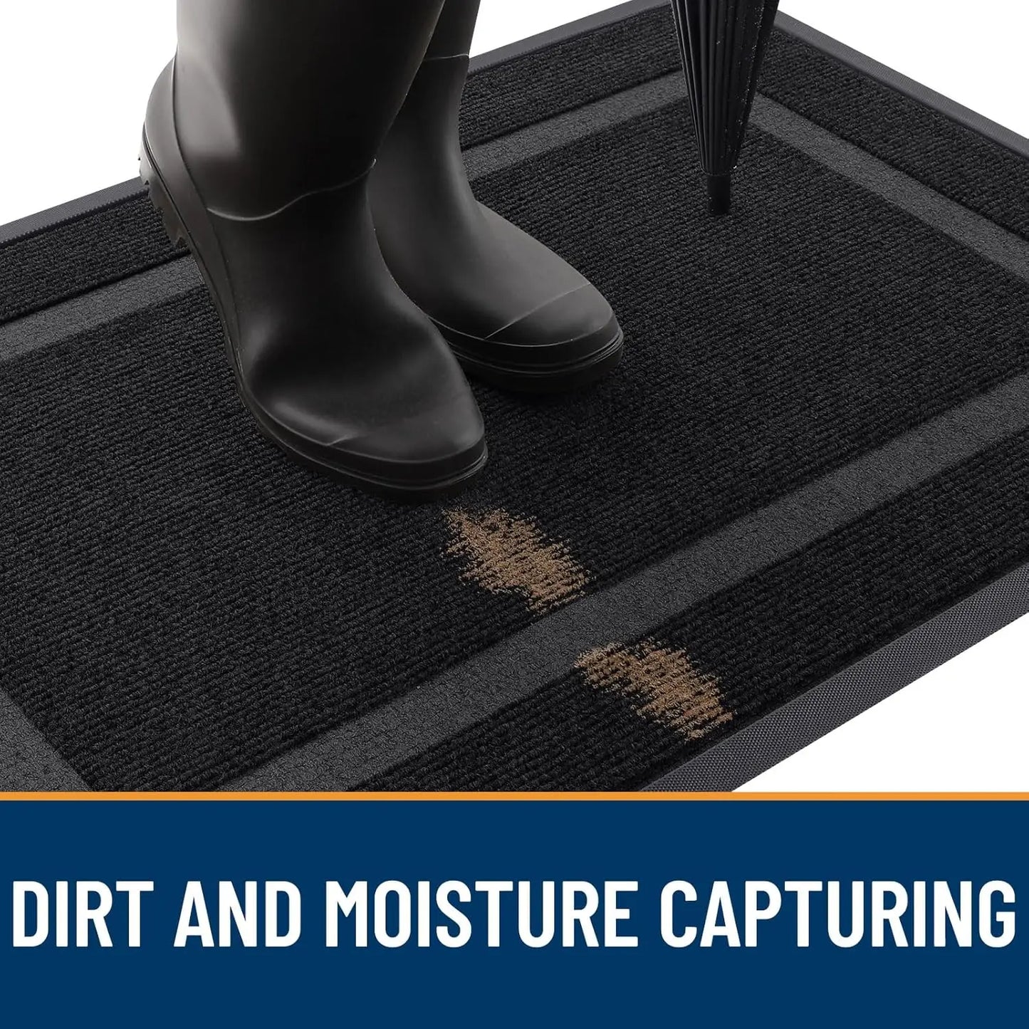 OLANLY Front Door Mat Indoor Outdoor Waterproof All-Season