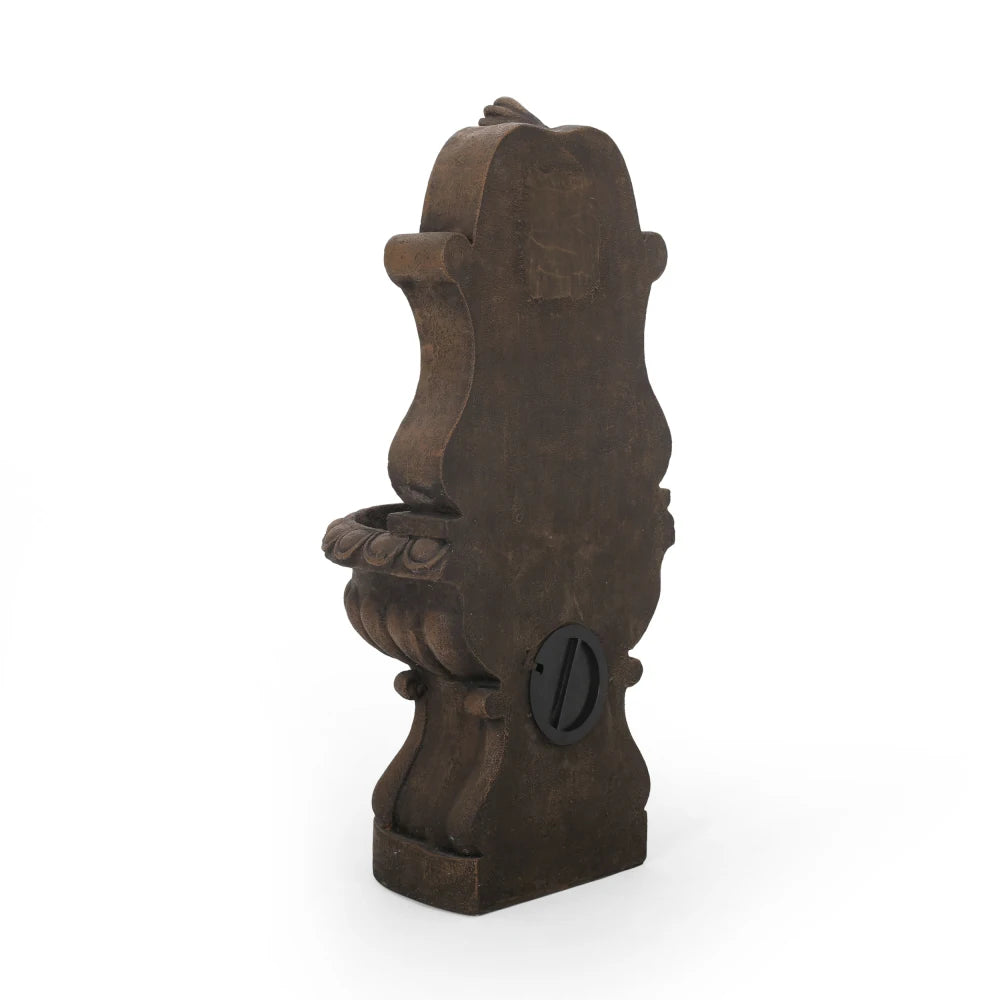 Olivia Outdoor Fountain With Light, Weather Resistant Roman-Style