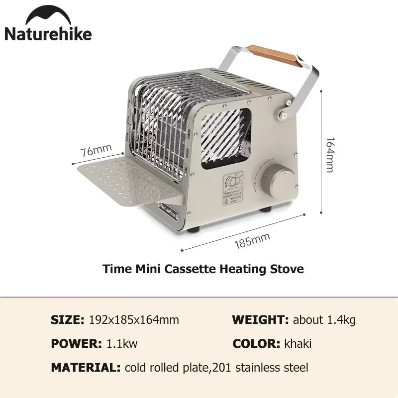 Naturehike Camp Heater Portable Space Heater for Indoor & Outdoor Use Camping Mini Cassette Heating Stove
