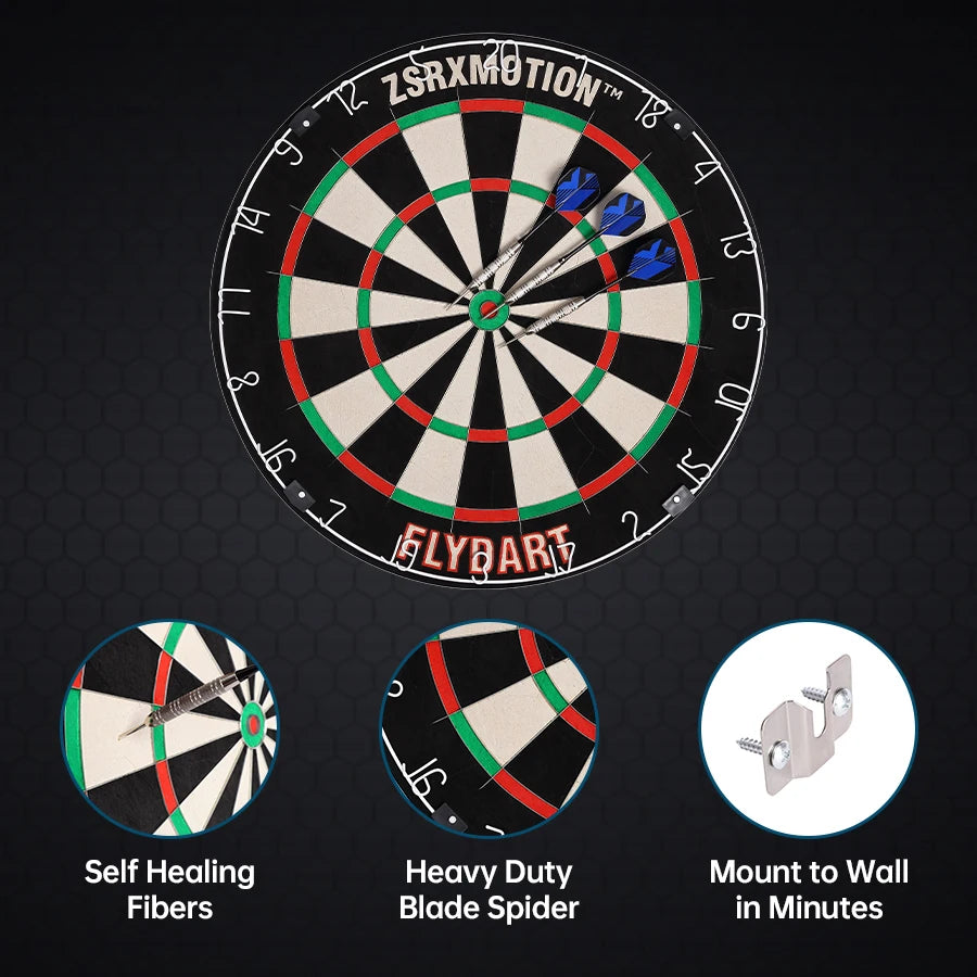 Kenya Sisal Dart Board With Steel Tip Darts And Net