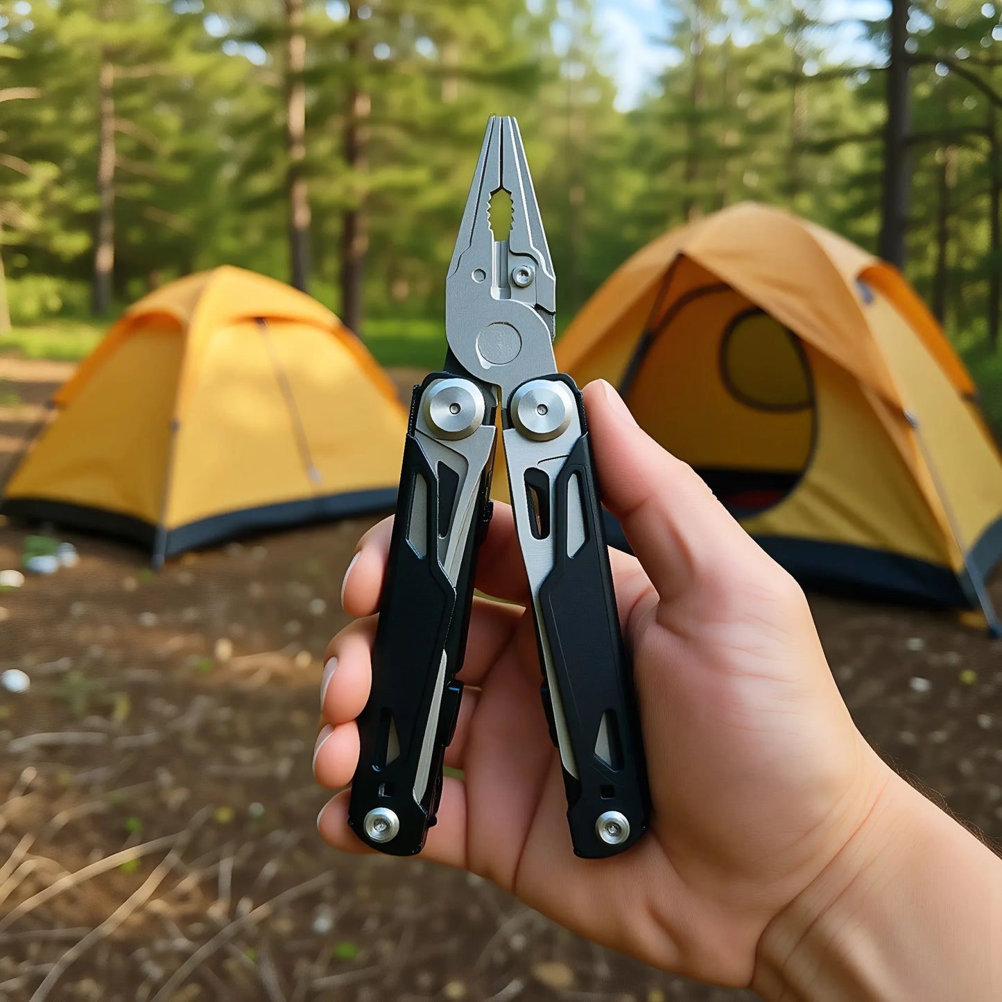 27-In-1 Multitool Pliers Stainless Steel Survival Tool Outdoor Use
