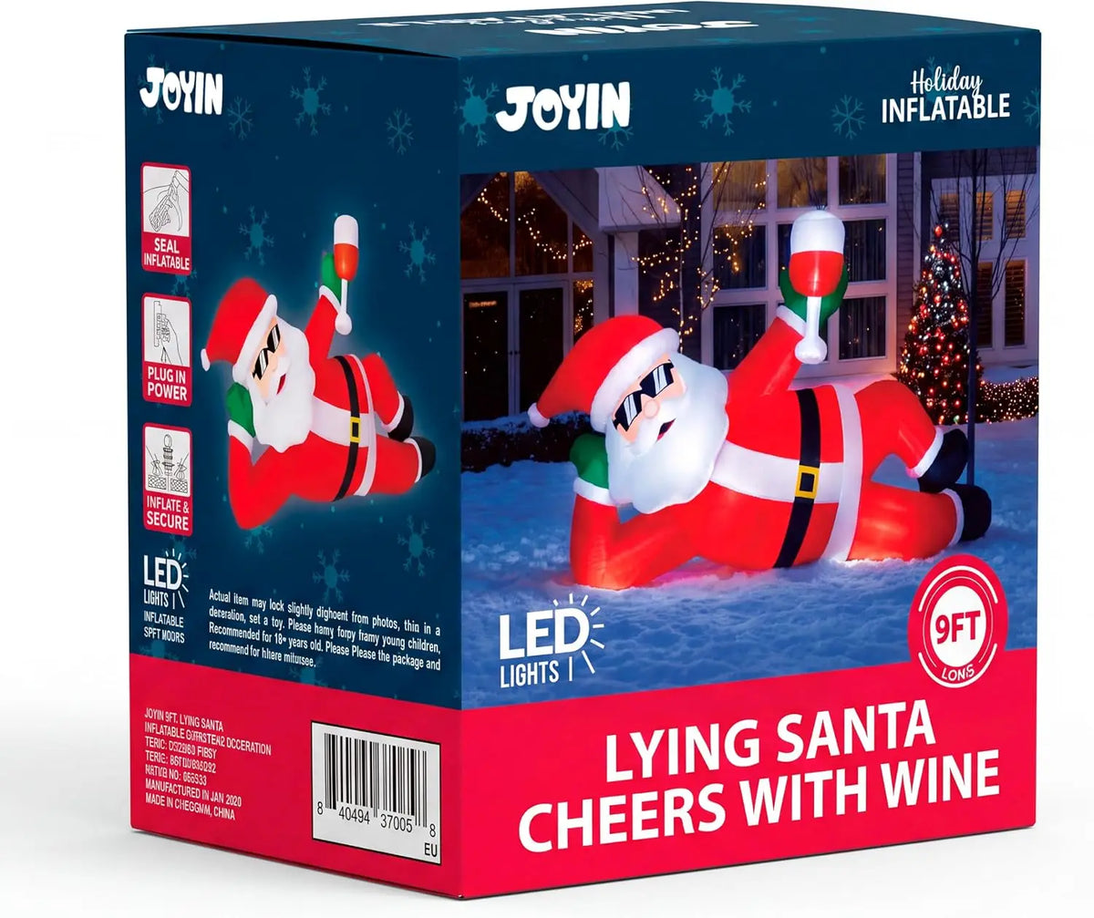 Joyfy Giant Inflatable Santa Christmas Decoration With LED Lights