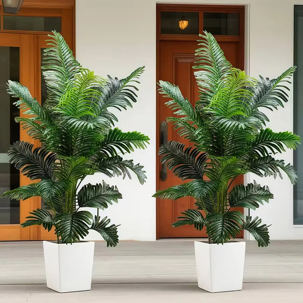 Artificial Palm Tree With Two Lifelike Leaves