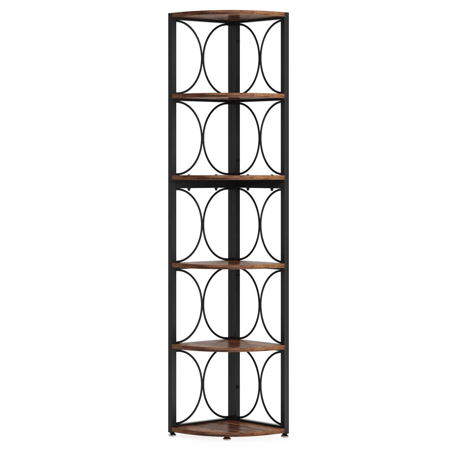 Tribesigns Six Tier Corner Shelf Bookcase Storage Unit