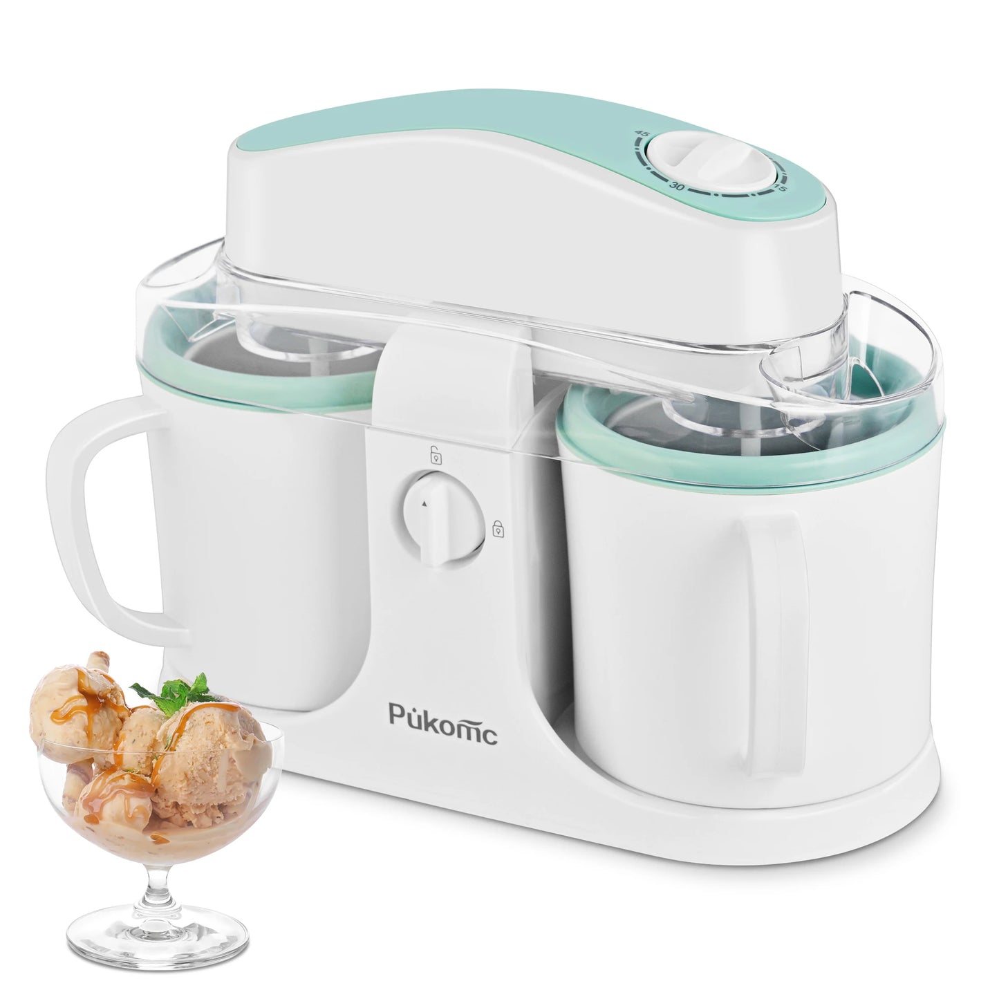 Suslas Automatic Ice Cream Maker With Built-In Compressor