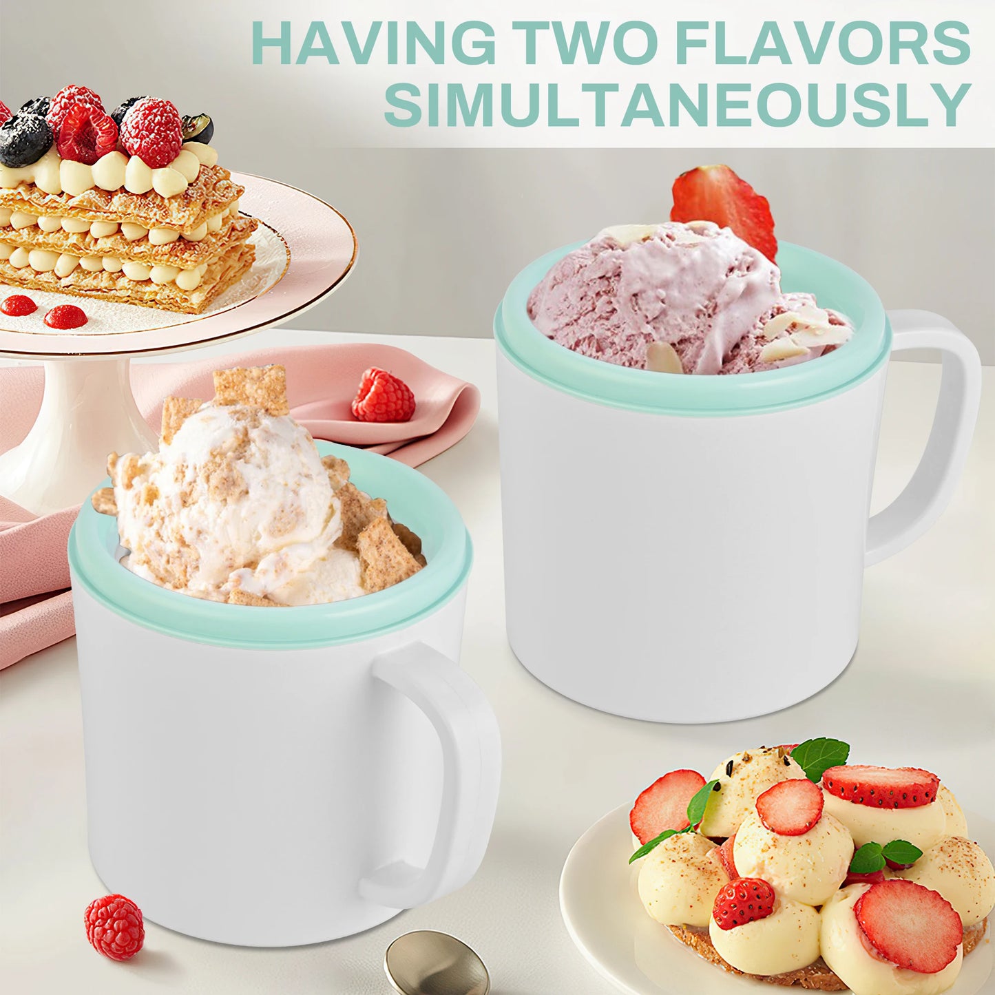 Suslas Automatic Ice Cream Maker With Built-In Compressor