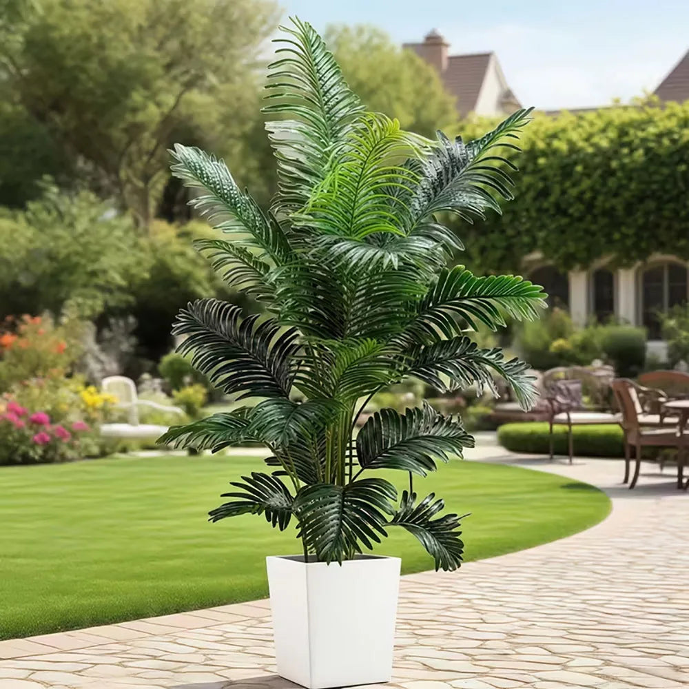Artificial Palm Tree With Two Lifelike Leaves