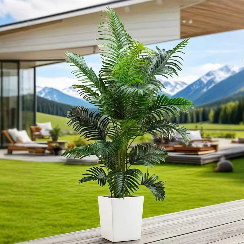 Artificial Palm Tree With Two Lifelike Leaves