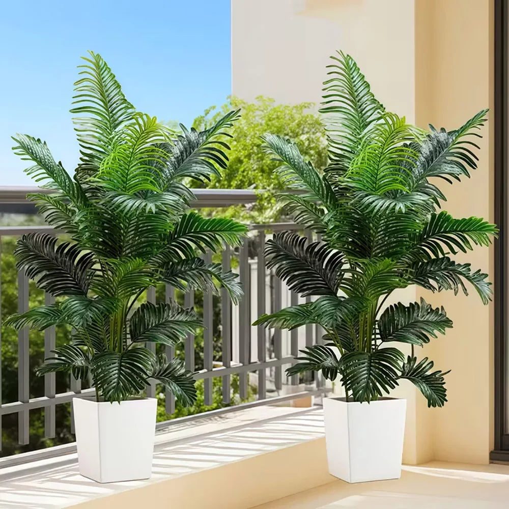 Artificial Palm Tree With Two Lifelike Leaves