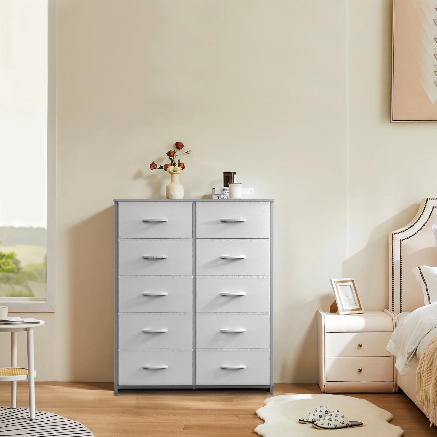 JHK Bedroom Wardrobe Cabinet With Drawers For Storage
