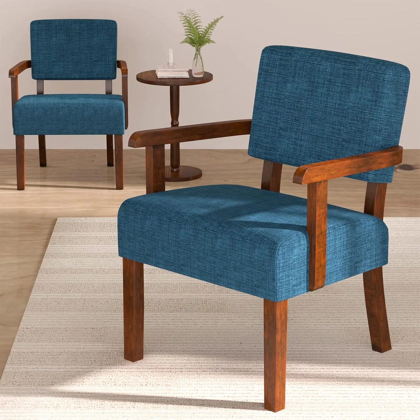 Accent Chair Set Of 2 With Table Living Room Chairs