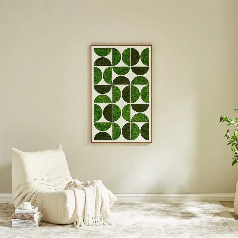 Metal Moony Moss Wall Art Decorative Home Decor for Unique Interior Design