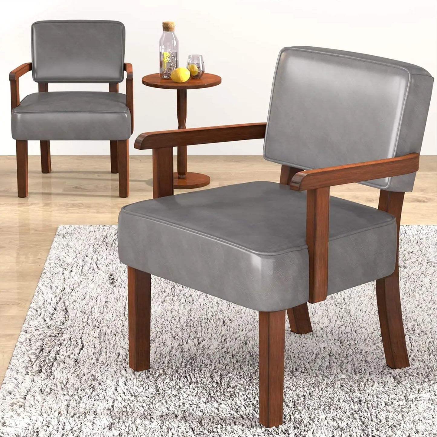 Accent Chair Set Of 2 With Table Living Room Chairs