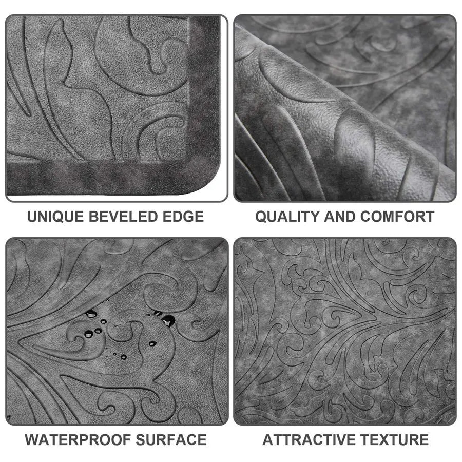 Cushioned Anti-Fatigue Kitchen Mat Waterproof Non-Slip