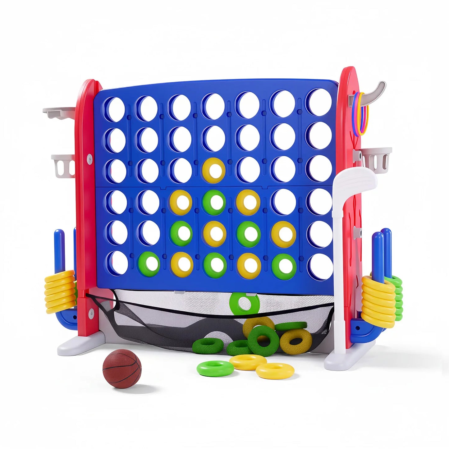 4-in-1 Giant Connect Game Set For Outdoor Family Fun