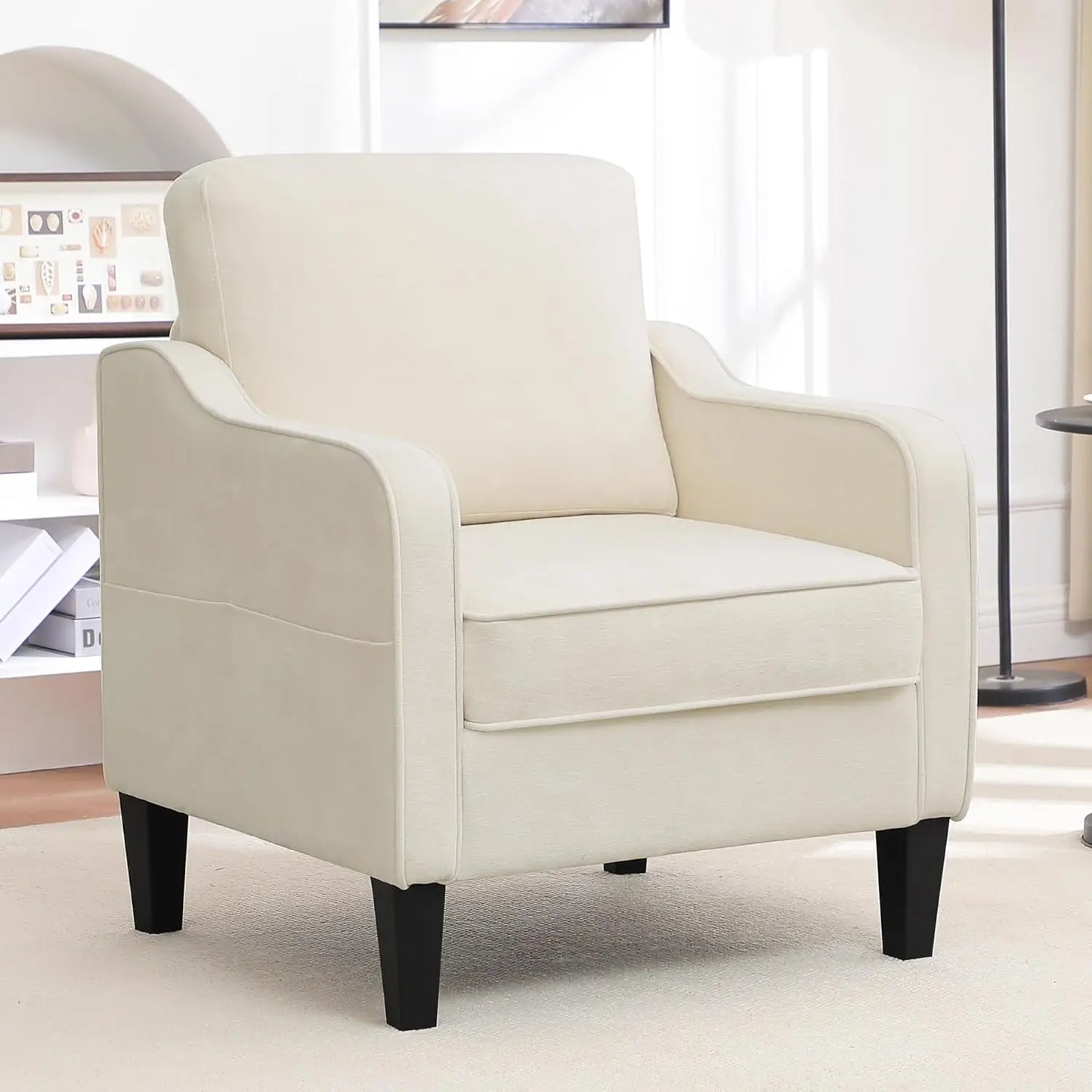 MOYU Accent Chair Living Room Modern Upholstered Armchair
