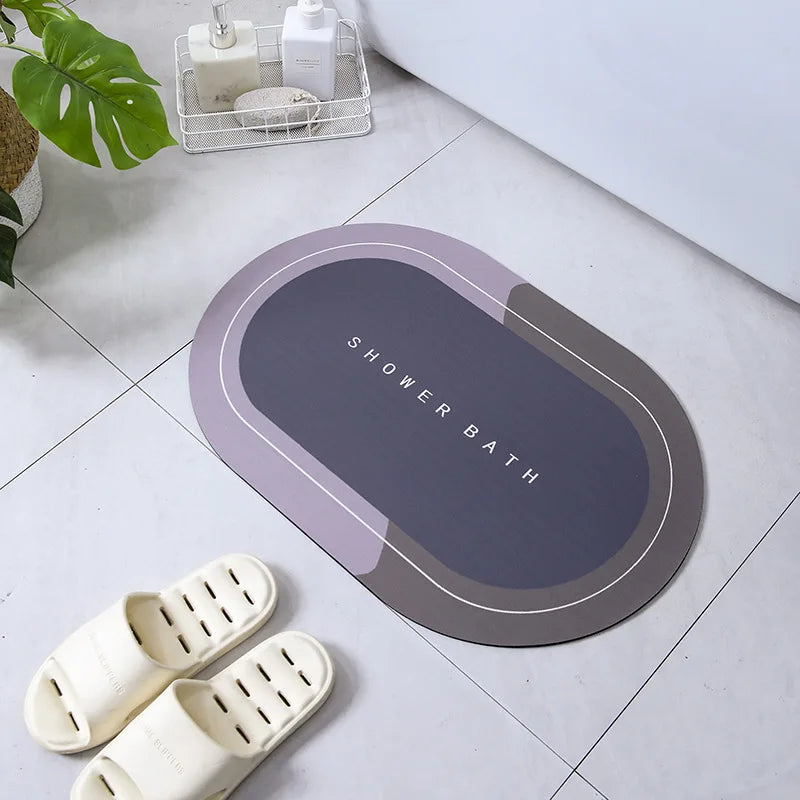 Absorbent Anti Slip Bathroom Mat For Shower And Bathtub Floors