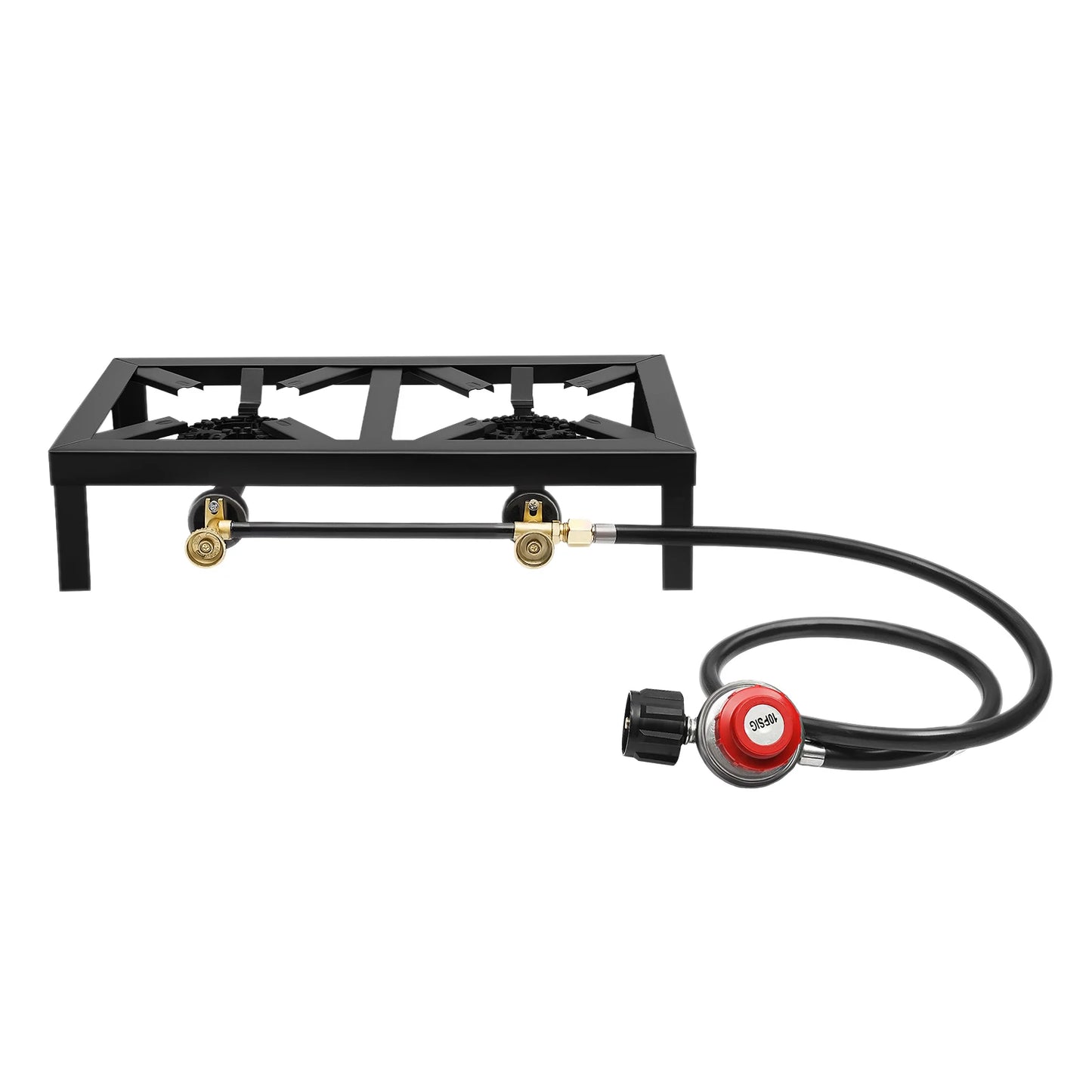 NONE 8000W Portable Camping Gas Stove Two Burner Regulator