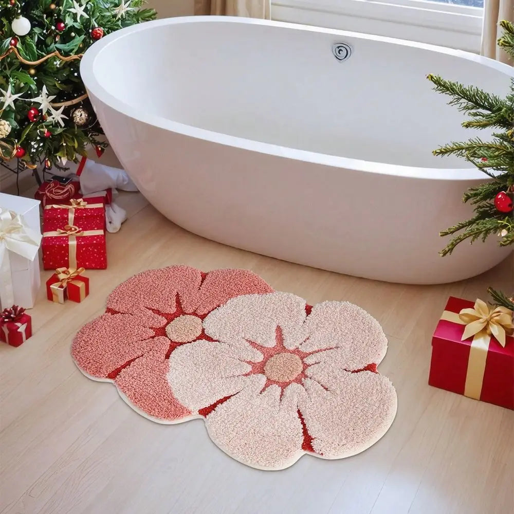 Ultra Thick Cotton Bath Mat Non Slip Rug Absorbent