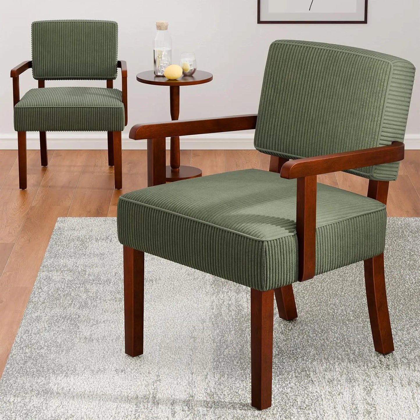 Accent Chair Set Of 2 With Table Living Room Chairs