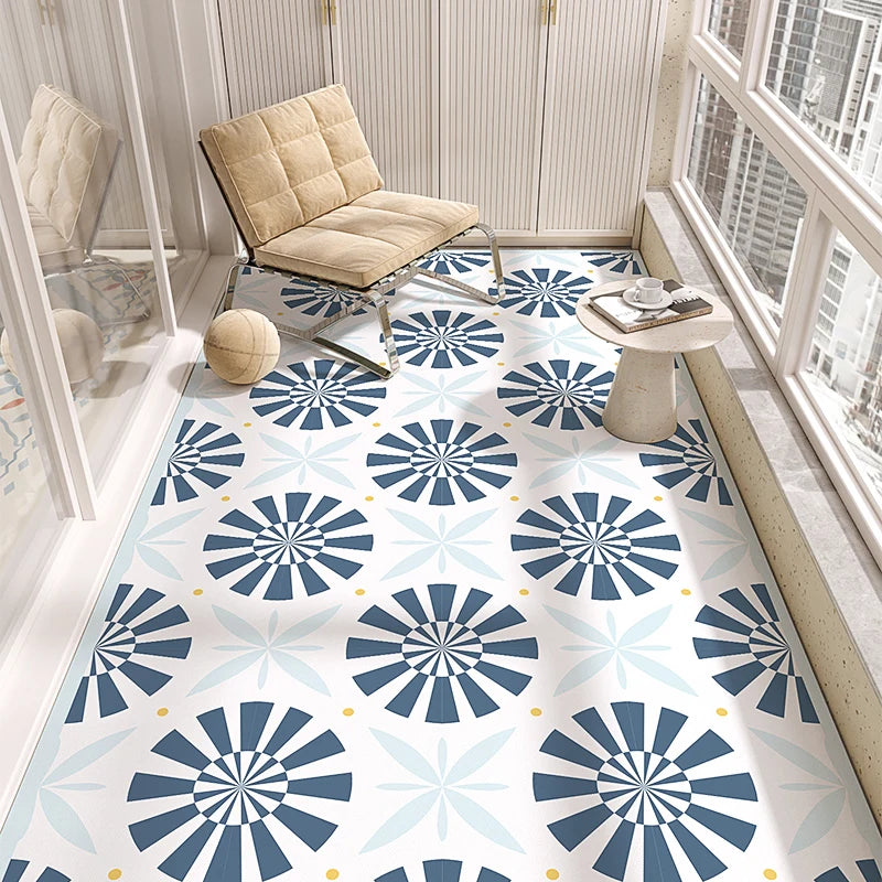 Modern Style Pvc Carpets Indoor Large Area Scrubable Carpet Bedroom Cloakroom Study Rugs Balcony Kitchen Waterproof Non-slip Rug