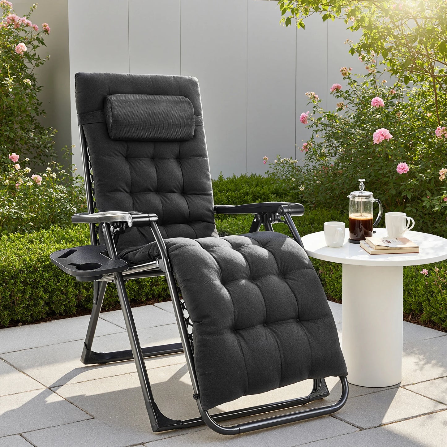 JHK Zero Gravity Portable Recliner For Outdoor Patio And Garden