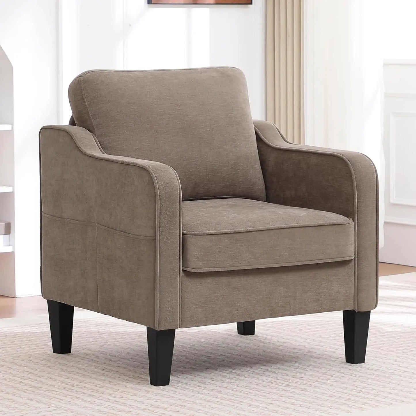 MOYU Accent Chair Living Room Modern Upholstered Armchair