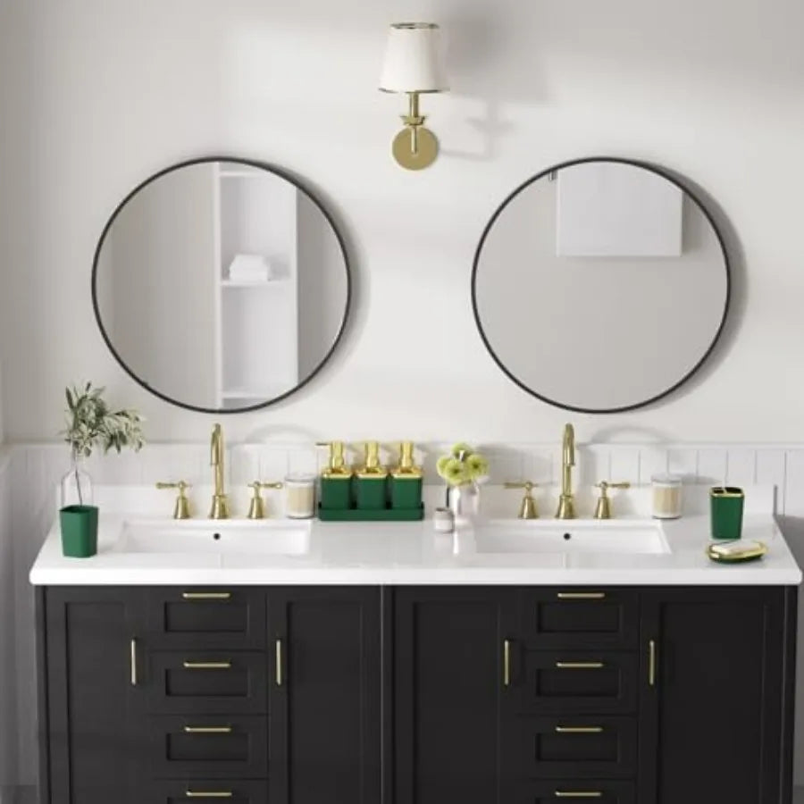 Bathroom 27-Piece Accessory Set With Shower Curtain And Rugs
