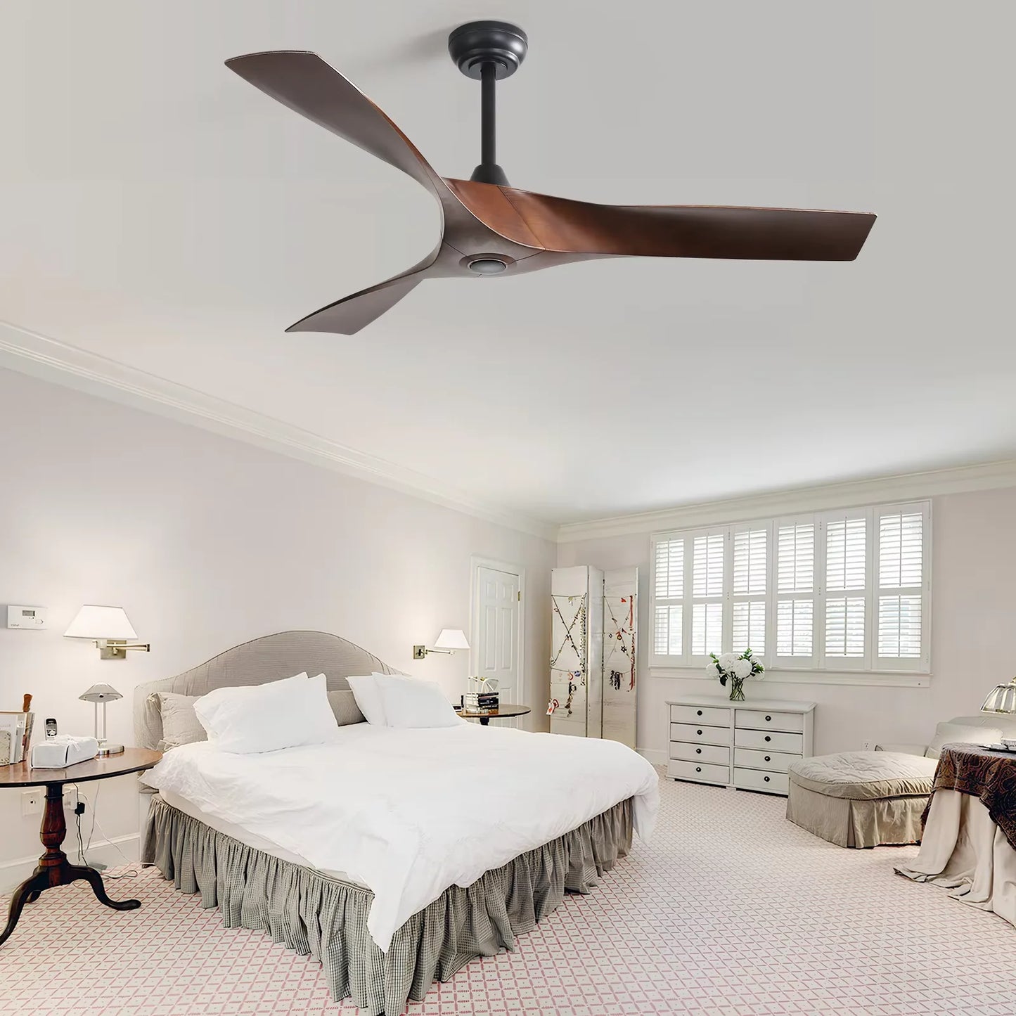 Sofucor Modern Ceiling Fan DC 6-Speed With Remote Control