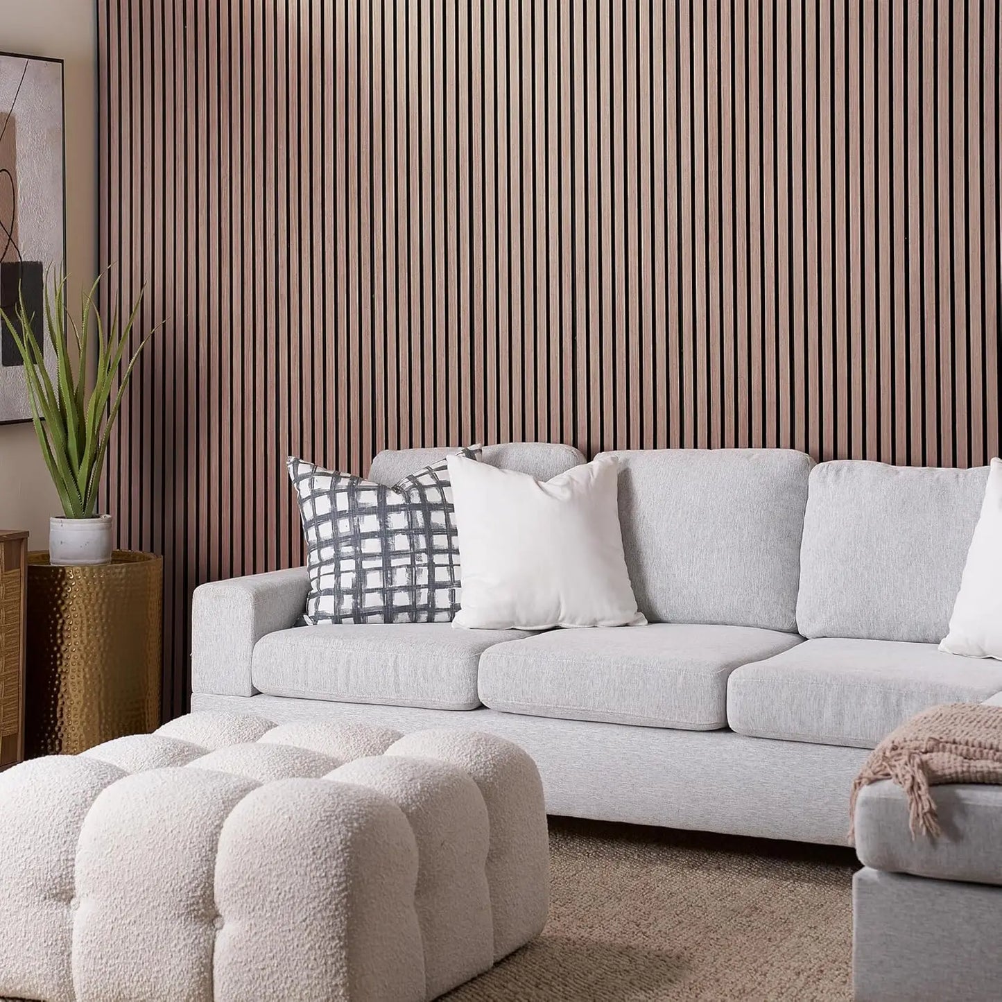 Oak Acoustic Wall Panels 4 Pack For Home Theaters Soundproof