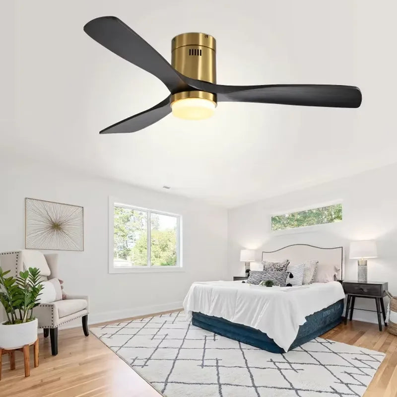 Sofucor LED DC Ceiling Fan With Remote Control 6-Speed Modern