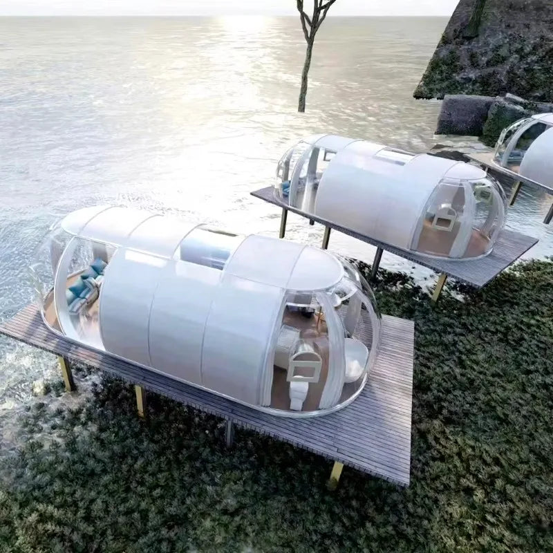 Luxury Prefab Dome House With Kitchen And Bathroom For Hotels