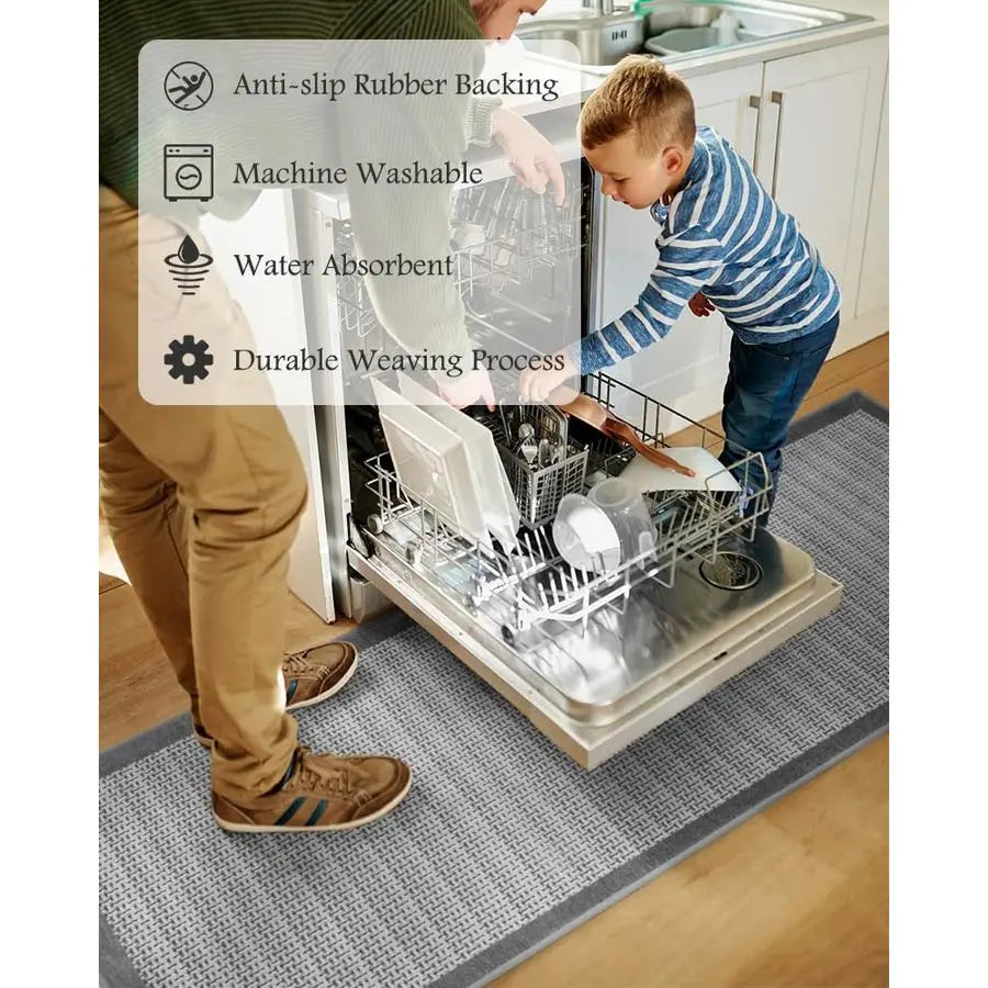Non Slip Kitchen Runner Rugs Absorbent And Washable