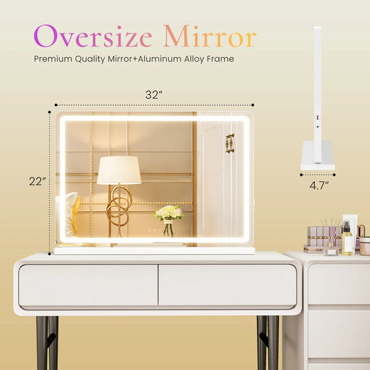 JHK LED Vanity Mirror With Lights Dimmable Memory Function