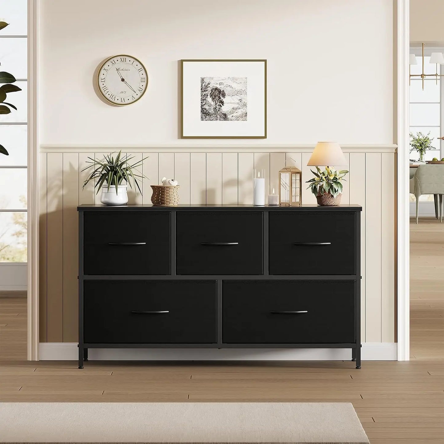 Frame 5 Drawer Dresser Bedroom Closet Organizer Furniture