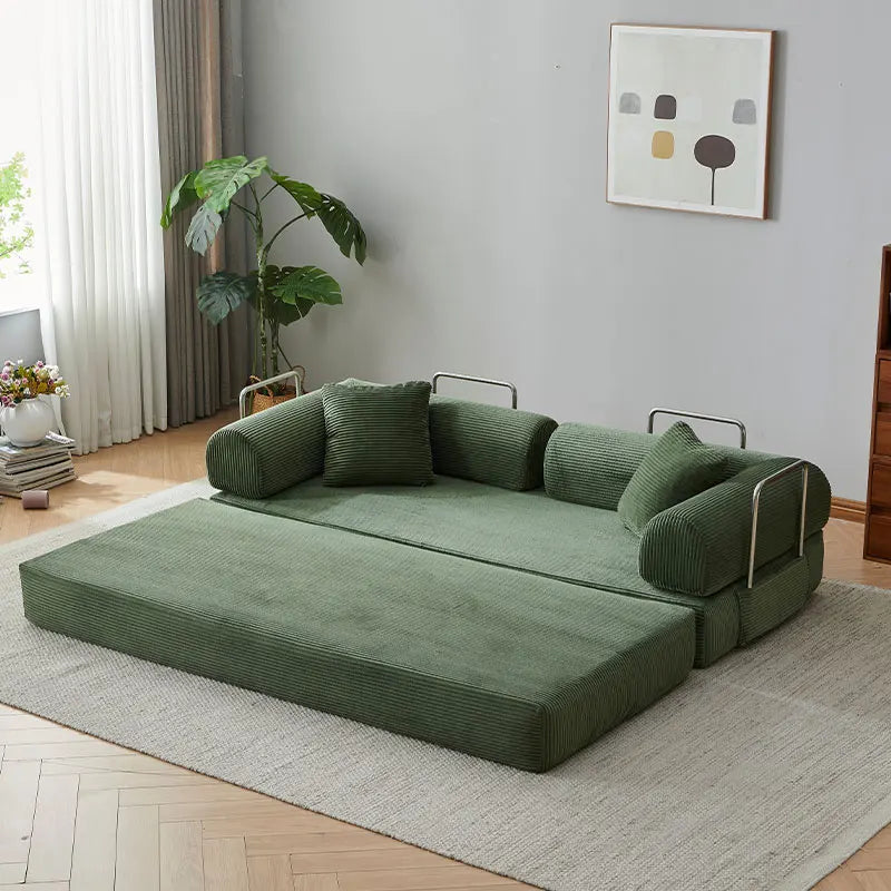 Corduroy Folding Convertible Sofa Bed Sleeper