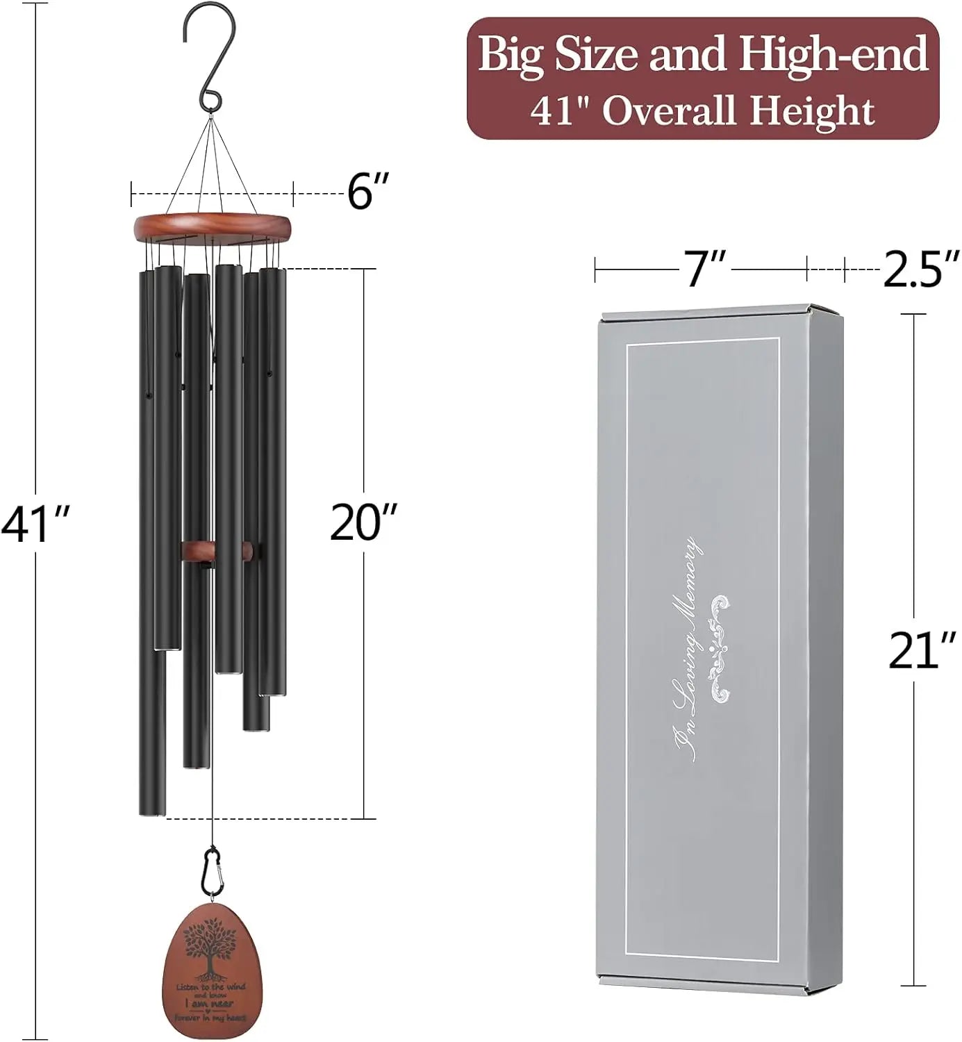 Memorial Wind Chimes for Loss of Loved Ones