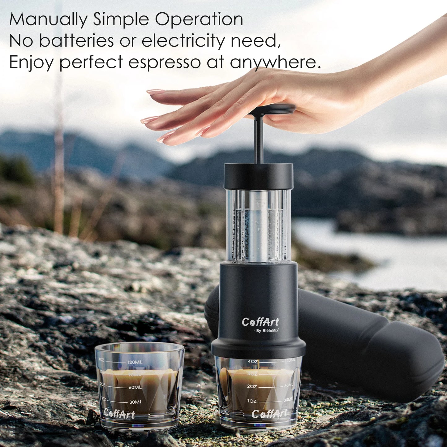 Biolomix 2 In 1 Manual Espresso Coffee Maker NS Capsules