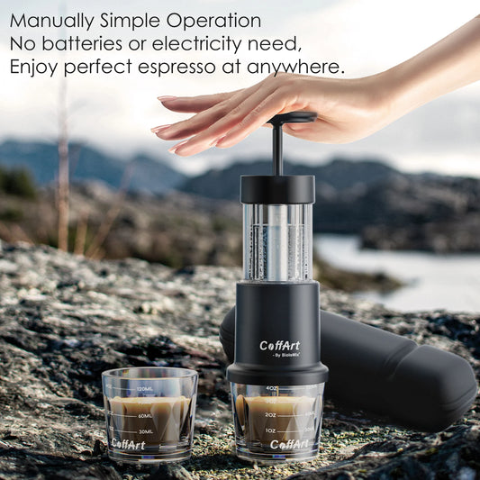 Biolomix 2 In 1 Manual Espresso Coffee Maker NS Capsules