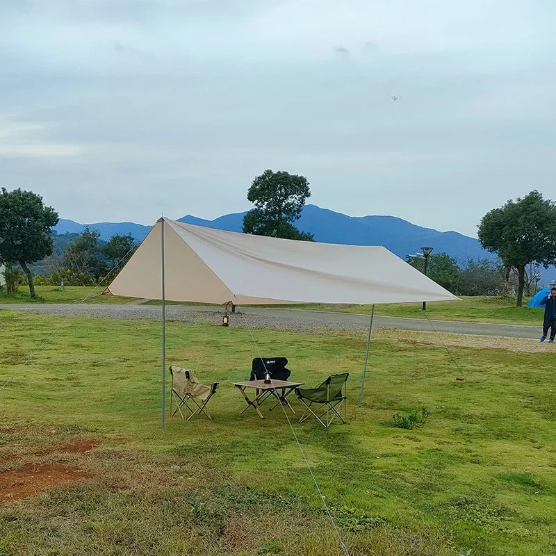 DANCHEL Outdoor B5 Waterproof Cotton Canvas Bell Tent with Stove Jacket on the roof size 4m 5m 6m for family tent