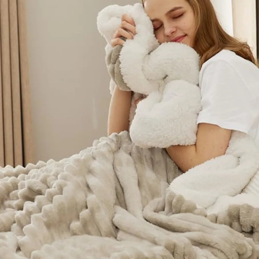 Sherpa Blanket Ultra Soft Fleece For Winter Warmth And Comfort