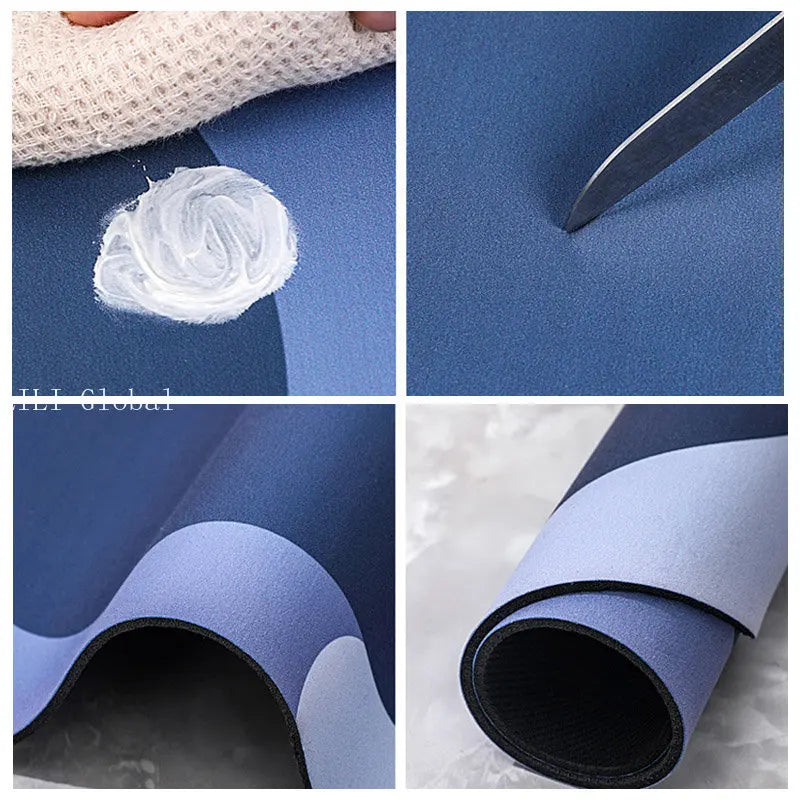 Absorbent Anti Slip Bathroom Mat For Shower And Bathtub Floors