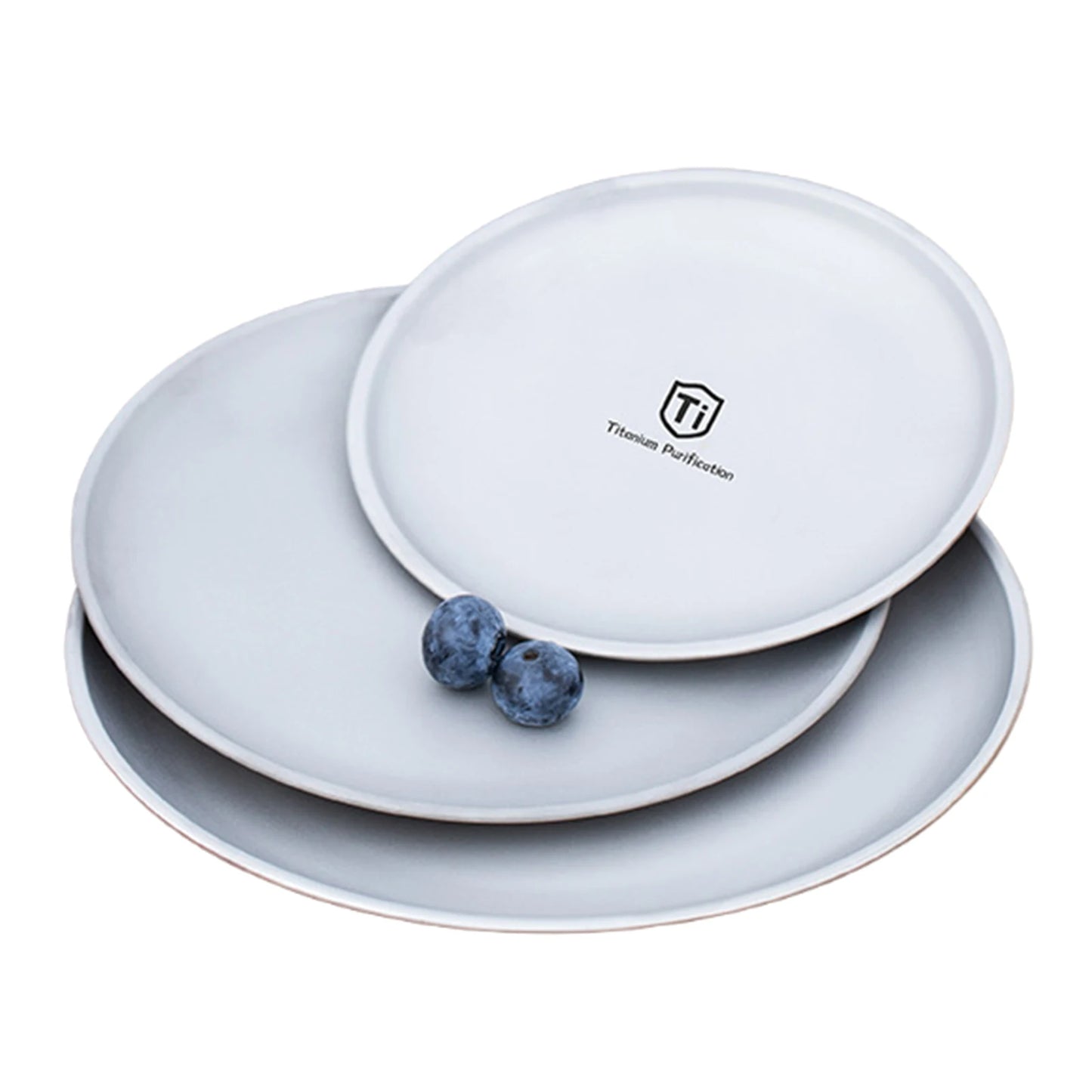 Titanium Purification Plate Dinnerware Stackable Camping Tray