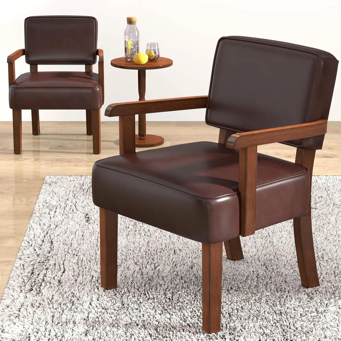 Accent Chair Set Of 2 With Table Living Room Chairs