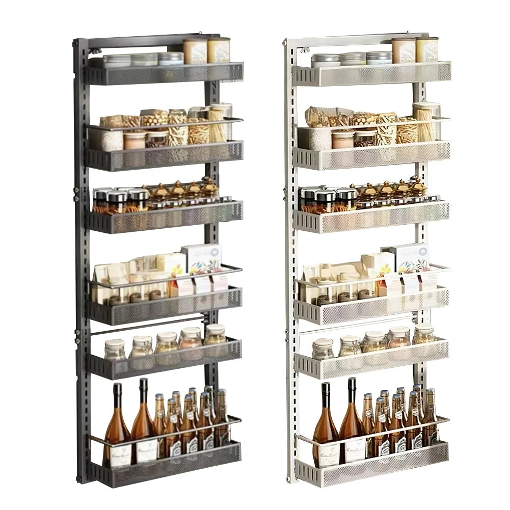 HiMISS Six-Tier Over The Door Pantry Organizer With Adjustable Baskets