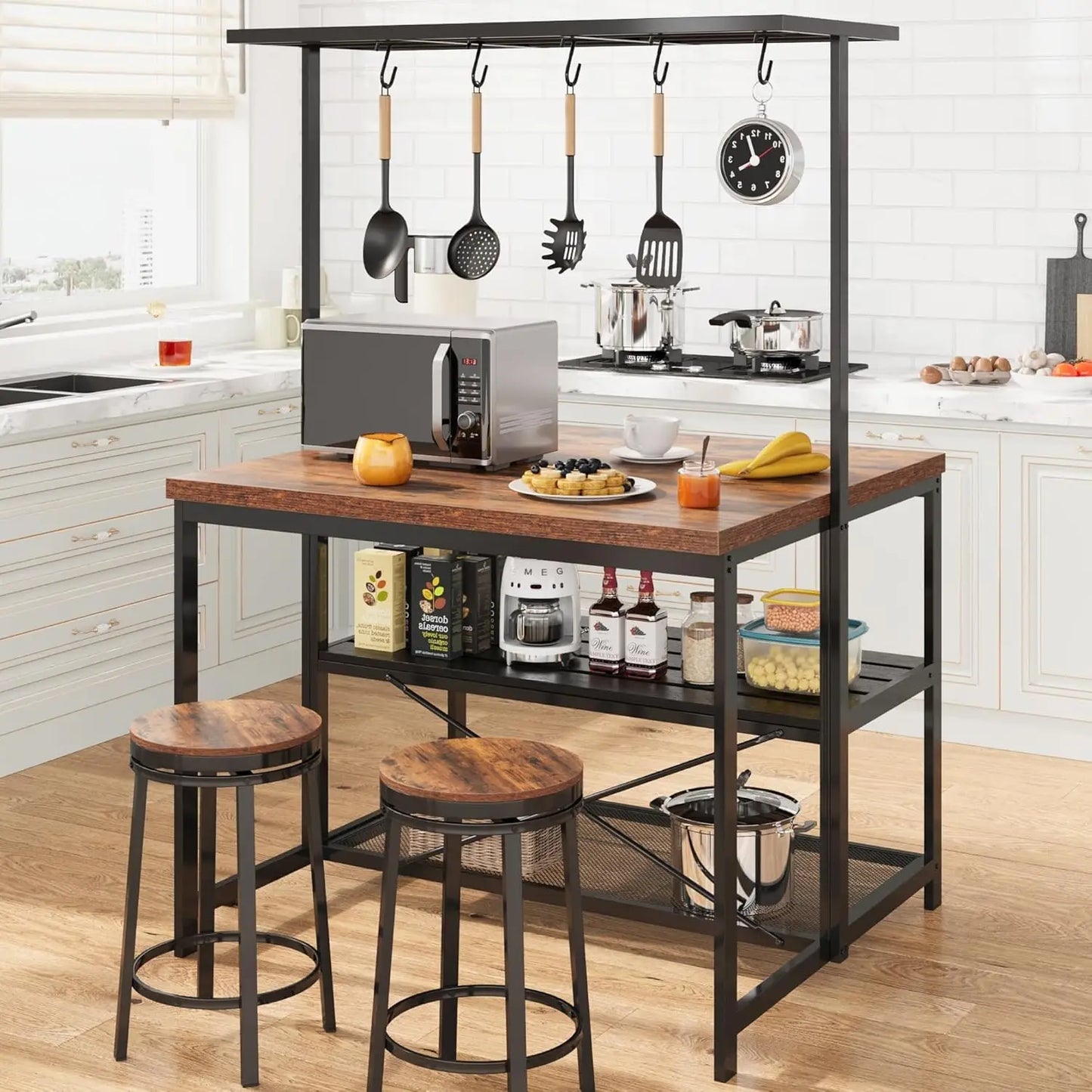 Studyset Kitchen Island With Storage And Seating For Dining
