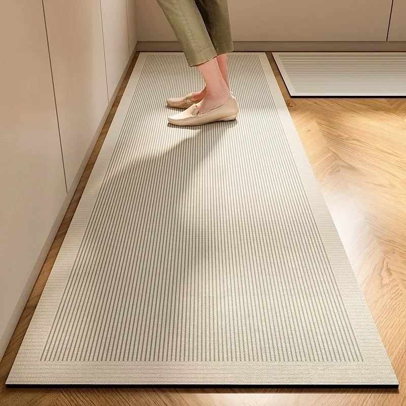 1/2PC Wabi-Sabi Kitchen Floor Mat Non-Slip And Oil Resistant Carpet Diatomaceous Mud Absorbent Foot Mat Home Decoration