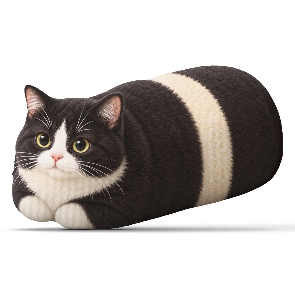 Cat Loaf Plush Pillow Cushion for Sofa and Cat Lovers