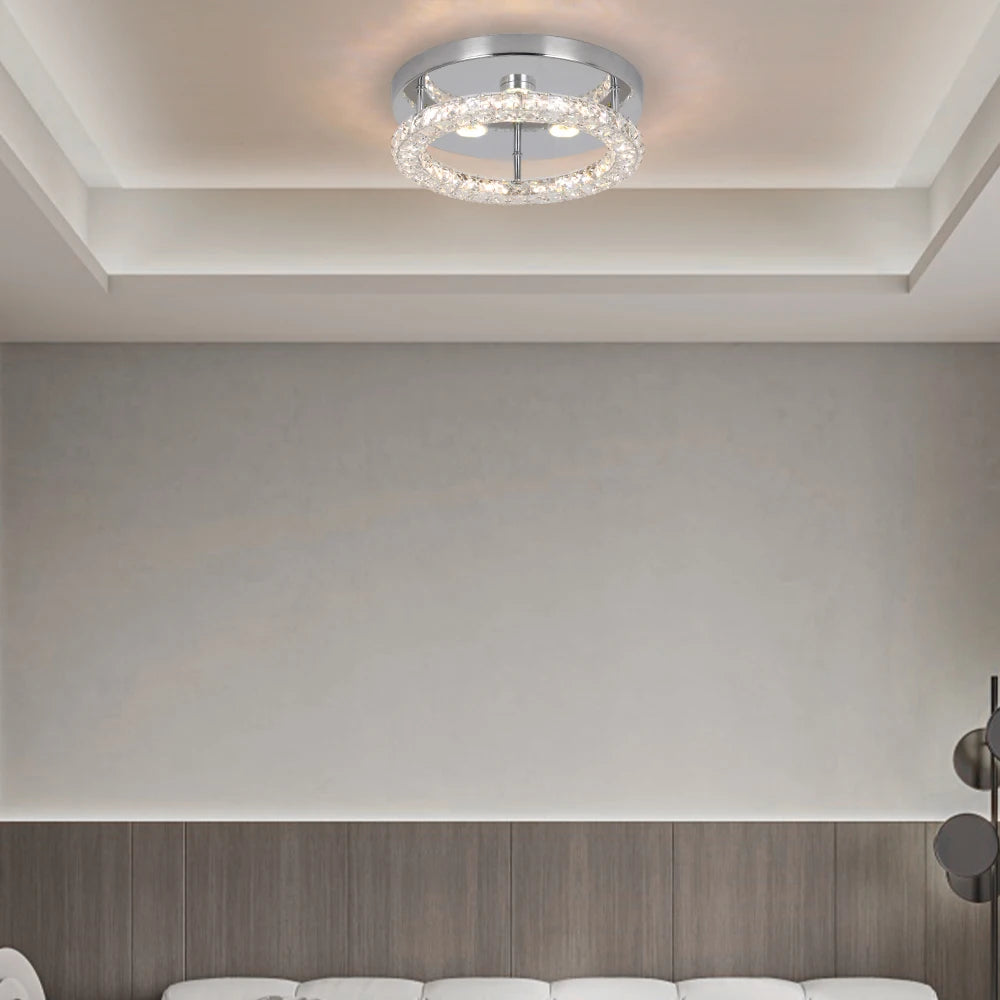 VETRULUS Crystal Chandelier Luxury Pendant Ceiling Lamp Led Light Living Room